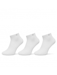Calvin Klein 701234369-004, Γυναικείες Κάλτσες Set 3 ζευγάρια με logo για sneakers, ΑΣΠΡΟ