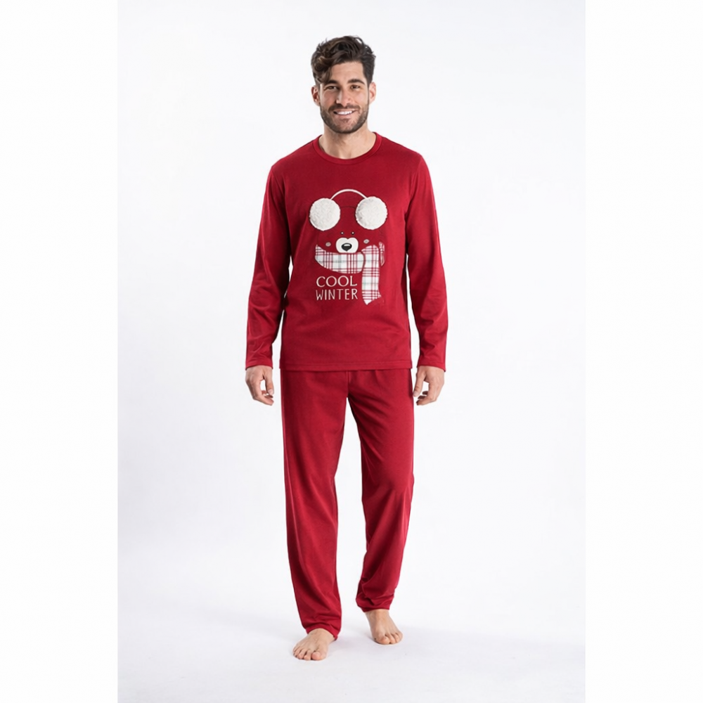 Ανδρική Πυζάμα, Relax 2421116,  με τύπωμα "αρκούδος"