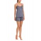 Vamp 12152, Γυναικείο Babydoll από Micromodal με πλάτη δαντέλα, IDIGO Vamp 12152, Γυναικείο Babydoll από Micromodal με πλάτη δαντέλα, IDIGO