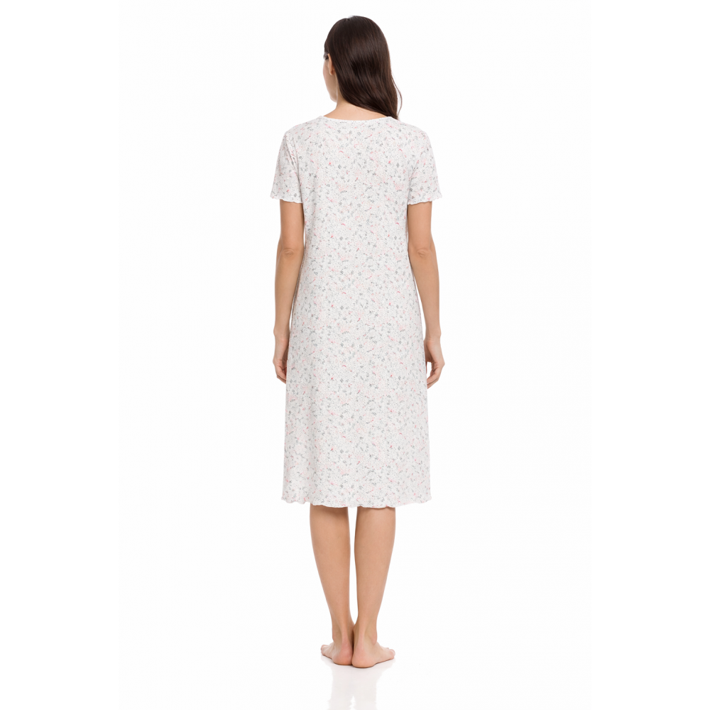 Νυχτικό Vamp 12383, Μεγάλα Μεγέθη,  με πατιλέτα σε εμπριμέ ύφασμα