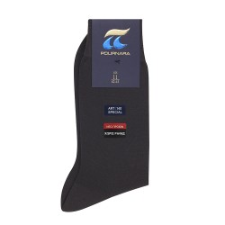 Pournara 140Α-72 Ανδρική Μονόχρωμη Μερσεριζέ Κάλτσα, ΜΟΛΥΒΙ