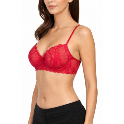 Σουτιέν μπαλκονέ, σε διχρωμία Cybele by Naturana 7-170123, ΚΟΚΚΙΝΟ
