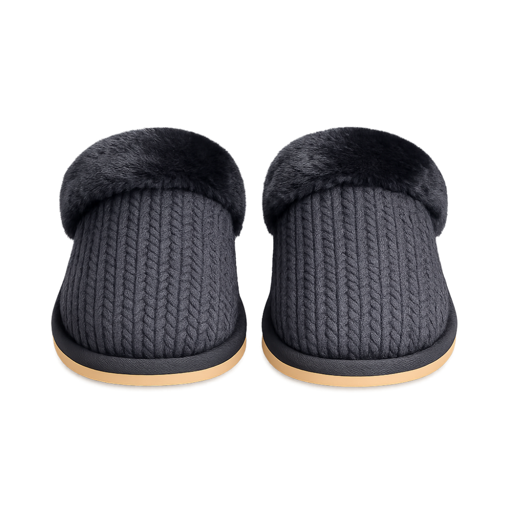 Gisela 2/50069, Γυναικείες Παντόφλες με βελούδινο fleece εσωτερικά, ΜΠΛΕ ΣΚΟΥΡΟ