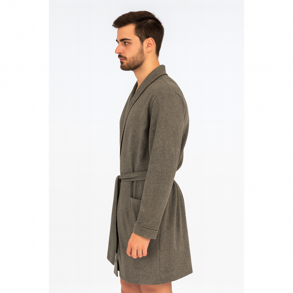 Rafael A3045 Ανδρική Ελαφριά Ρόμπα Midi Σταυρωτή ΛΑΔΙ