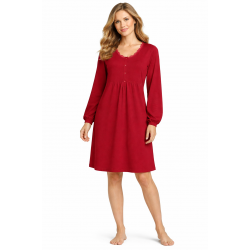 Νυχτικό Vamp 4705 από μοντάλ και βαμβάκι, με μανσέτα και βαθιά πατιλέτα