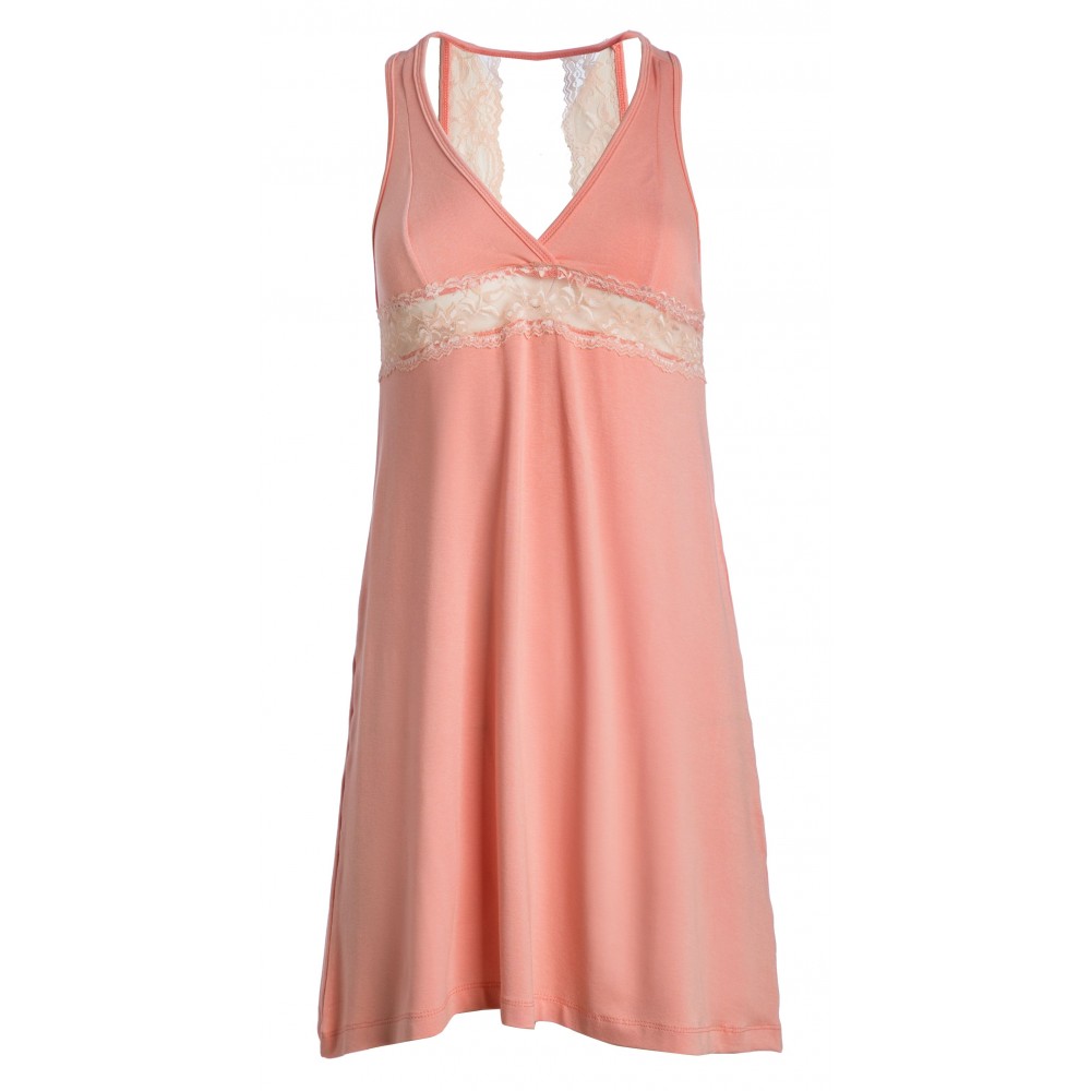 Νυχτικό Pink Label 495, με εντυπωσιακή πλάτη και λεπτομέρειες από δαντέλα, ΣΟΜΟΝ