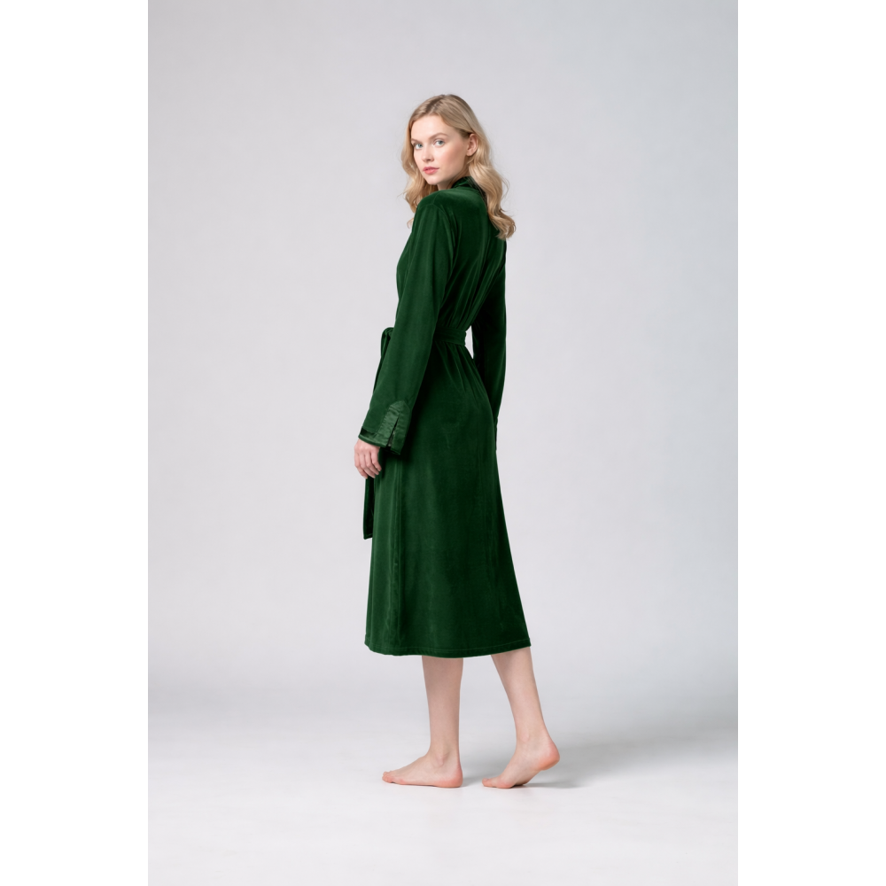 Βελούδινη Ρόμπα Harmony 26-49702 με ζωνάκι, ΚΥΠΑΡΙΣΣΙ