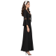 Σετ Νυχτικό και Ρόμπα Μάξι από οργάντζα Miss Rosy 5363/6079, ΜΑΥΡΟ