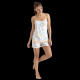 Πυζαμάκι shorts Jeannette 6634, σε εμπριμέ βαμβακερό ύφασμα