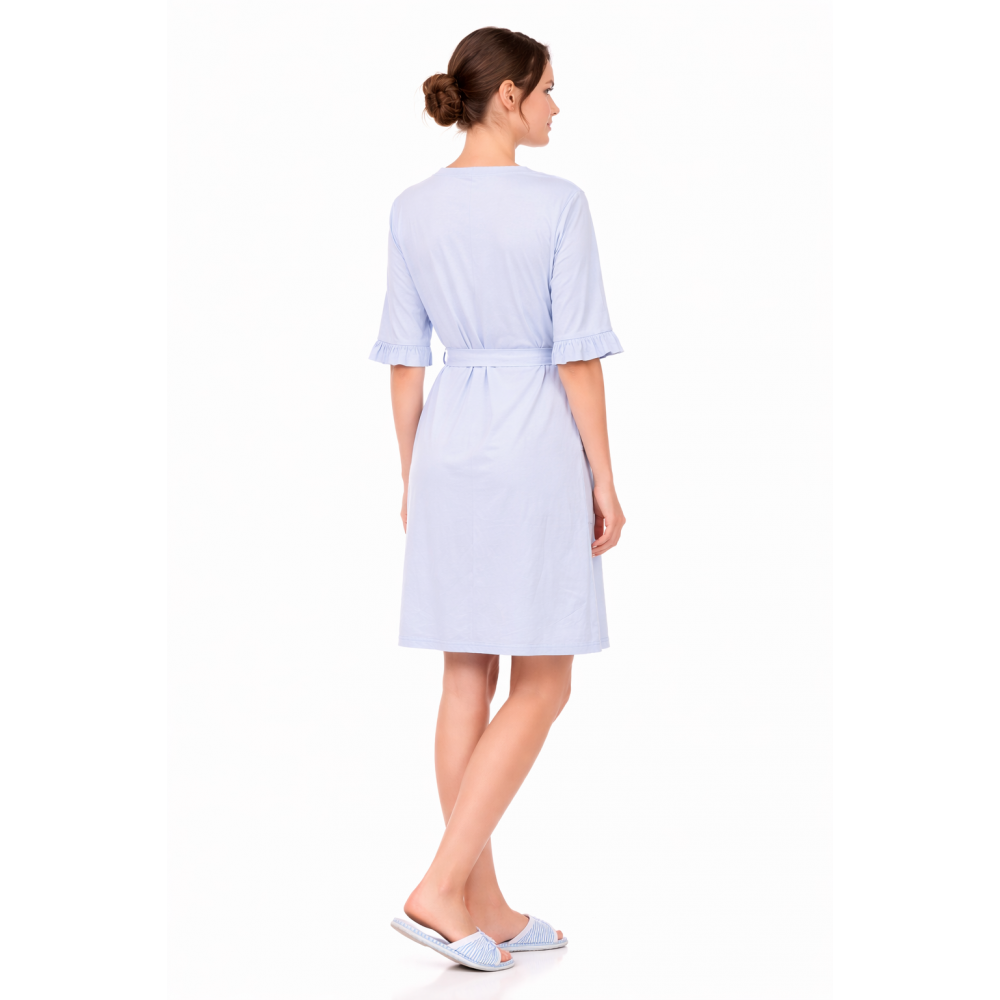 Ρόμπα Vamp 6752 από Μοντάλ και Βαμβάκι, με βολάν στο τελείωμα του μανικιού