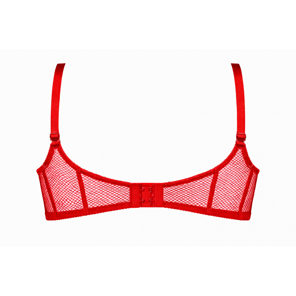 Σουτιέν Μπαλκονέ για μεγάλο στήθος Miss Rosy 868,  χωρίς ενίσχυση, ΚΟΚΚΙΝΟ