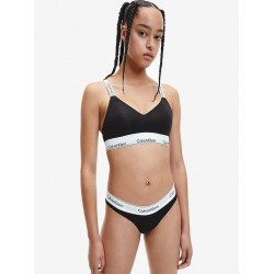 Calvin Klein LV00QF8504-UB1, Lightly Lined Bralette Μπουστάκι με φαρδιά τιράντα, ΜΑΥΡΟ