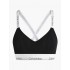 Calvin Klein LV00QF8504-UB1, Lightly Lined Bralette Μπουστάκι με φαρδιά τιράντα, ΜΑΥΡΟ