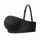 Voluptina 940-NOIR, Σουτιέν Strapless Bandeau χωρίς ραφές, με μπανέλα ΜΑΥΡΟ