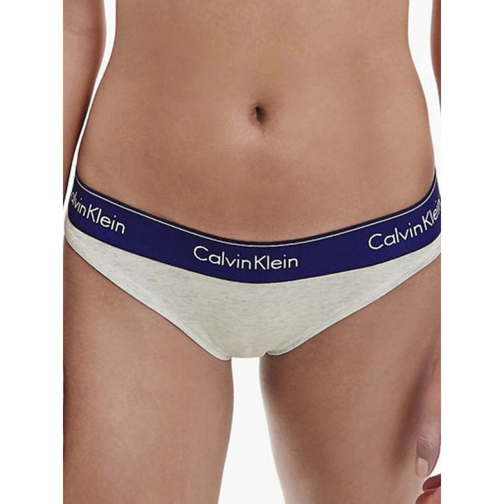 Calvin Klein F3787E Κυλοτάκι  με φαρδύ λάστιχο ΓΚΡΙ