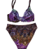 Set Μαγιό Bikini  Bilitis PR028 GOLD PURPLE,  με μπανέλα και χωρίς επένδυση