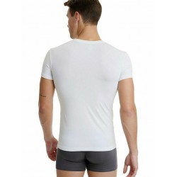Ανδρικό T-Shirt Walk Bamboo 1991 με λαιμόκοψη V, ΑΣΠΡΟ