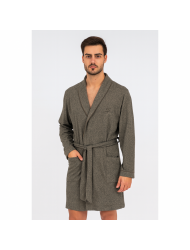 Rafael A3045 Ανδρική Ελαφριά Ρόμπα Midi Σταυρωτή ΛΑΔΙ