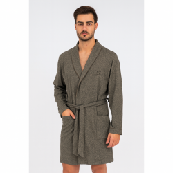 Rafael A3045 Ανδρική Ελαφριά Ρόμπα Midi Σταυρωτή ΛΑΔΙ