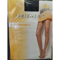 Golden Lady Sunfresh 10,  Γυναικείο Καλσόν 10 Den, ΜΑΥΡΟ
