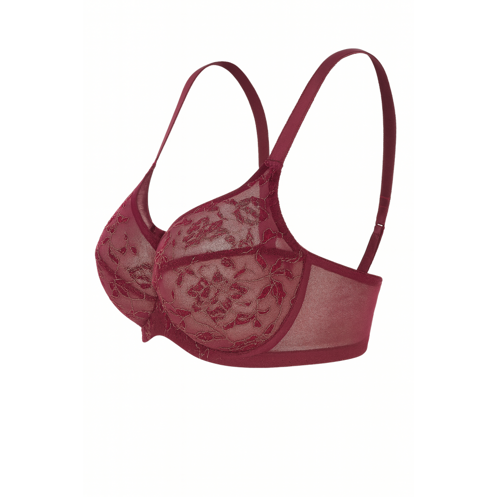 Σουτιέν για μεγάλο στήθος cup E, F, Miss Rosy E793, ΜΠΟΡΝΤΟ