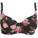 Miss Rosy MR-917  Σουτιέν Push Up cup B με διπλή ενίσχυση, FLORAL