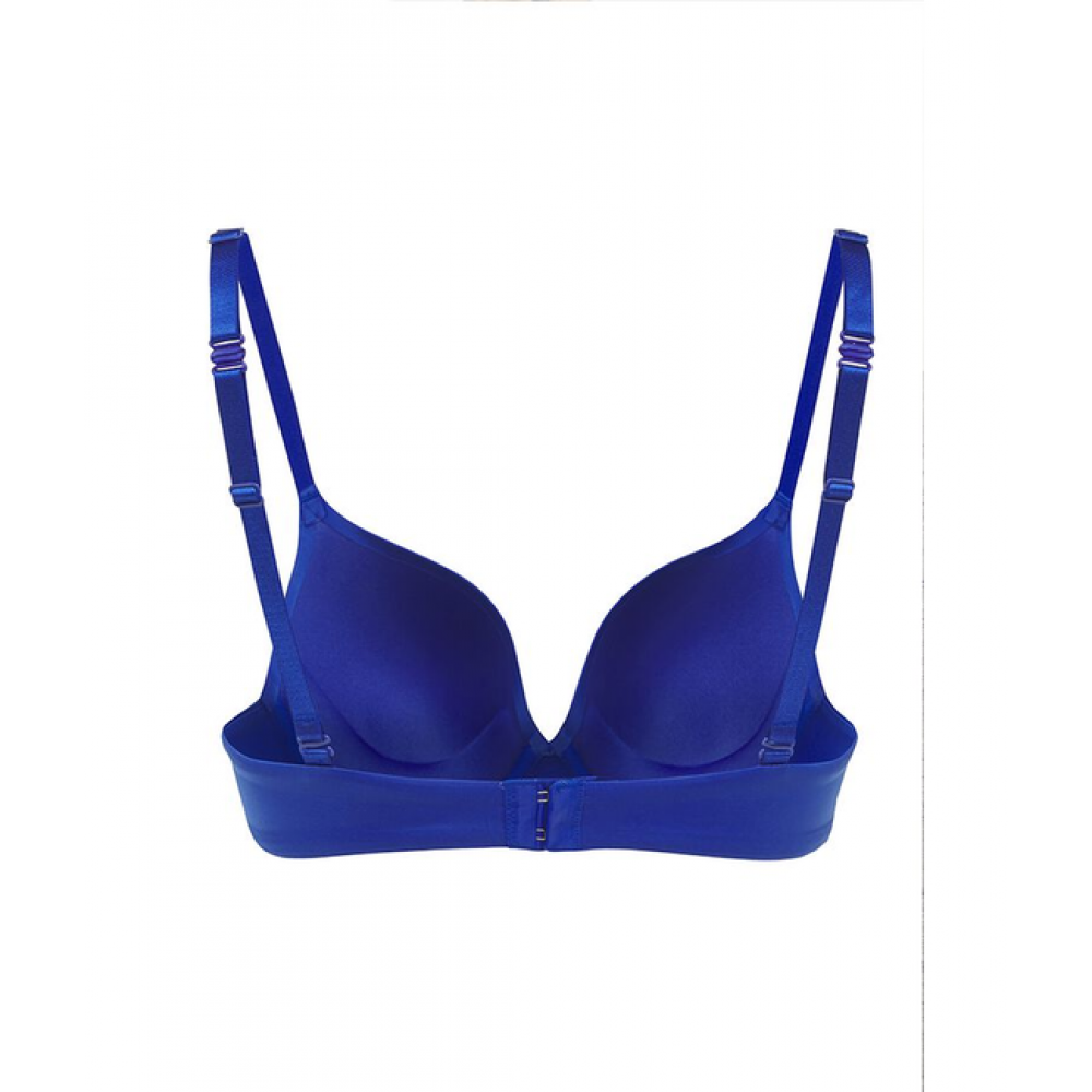 Sapph Comfort Light Push Up, Σουτιέν με μπανέλα χωρίς ραφές για μεγάλο στήθος,  COBALT BLUE