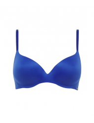 Sapph Comfort Light Push Up, Σουτιέν με μπανέλα χωρίς ραφές για μεγάλο στήθος,  COBALT BLUE