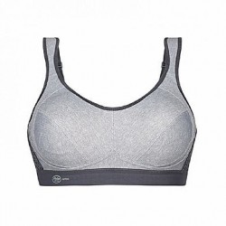 ANITA  5527-254, Αθλητικό Σουτιέν Extreme Control Sports Bra, χωρίς μπανέλα cup E, F, ΓΚΡΙ