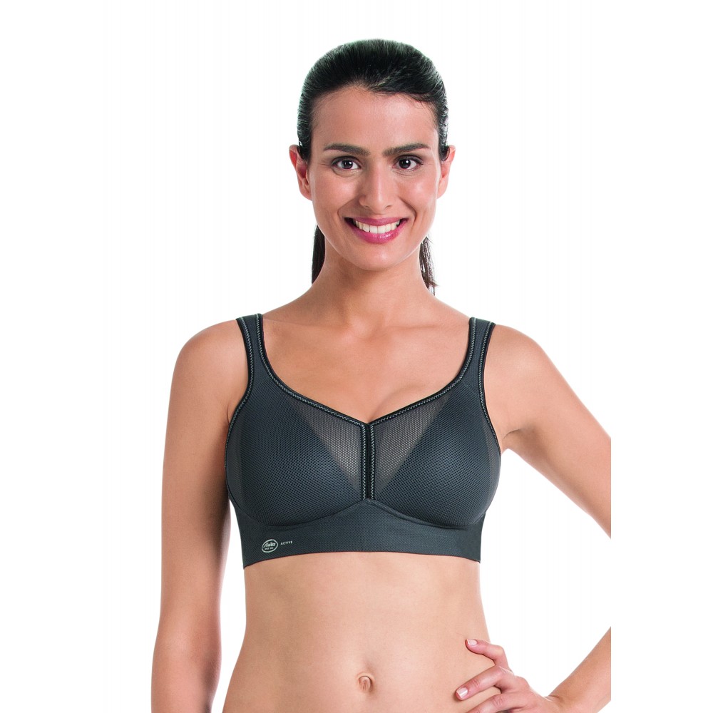 ANITA 5544-408,  Αθλητικό Σουτιέν Air Control DeltaPad Maximum Support, cup H, ANTHRACITE