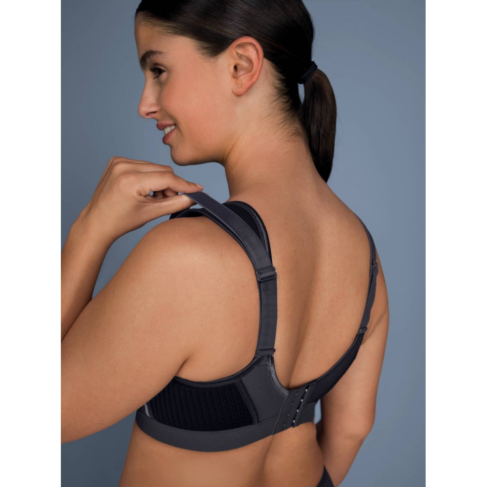 ANITA  5567-445, Αθλητικό Σουτιέν για μεγάλο στήθος Extreme Control Plus Sports Bra, ΜΑΥΡΟ