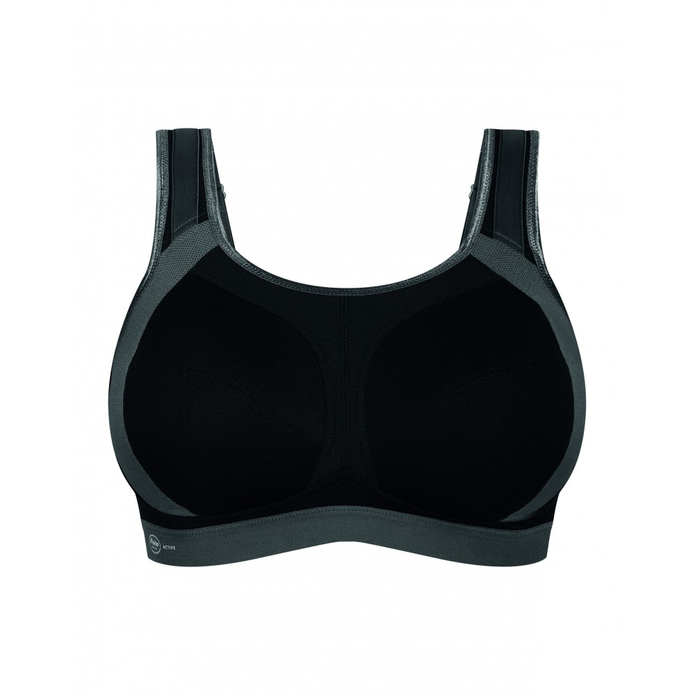 ANITA  5567-445, Αθλητικό Σουτιέν για μεγάλο στήθος Extreme Control Plus Sports Bra, ΜΑΥΡΟ