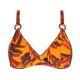 Antigel  La Melanesia  FBB3259, Γυναικείο Μαγιό Halter Bikini Top με μπανέλα,  ΚΡΟΚΙ