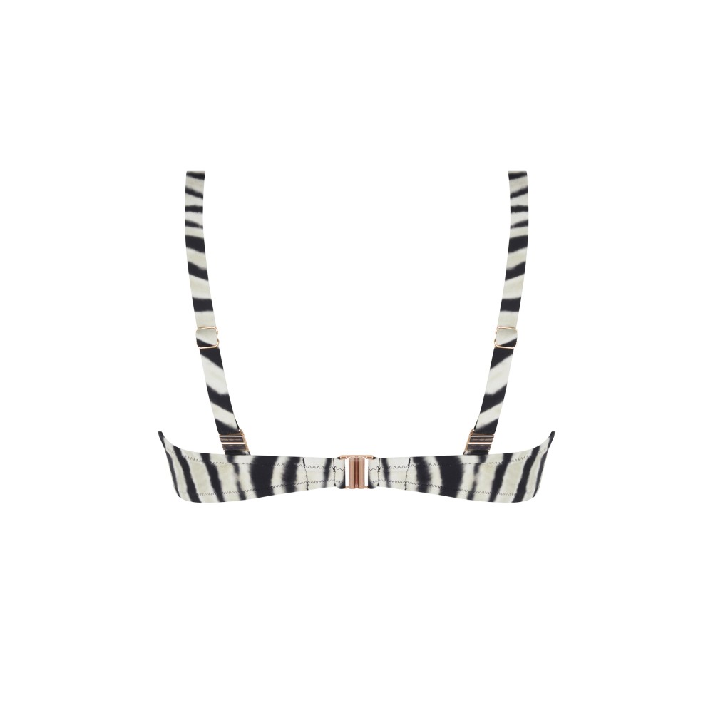 Antigel, La Tigre Blanc FBB6649, Γυναικείο Bikini Top χωρίς μπανέλα, ANIMAL PRINT