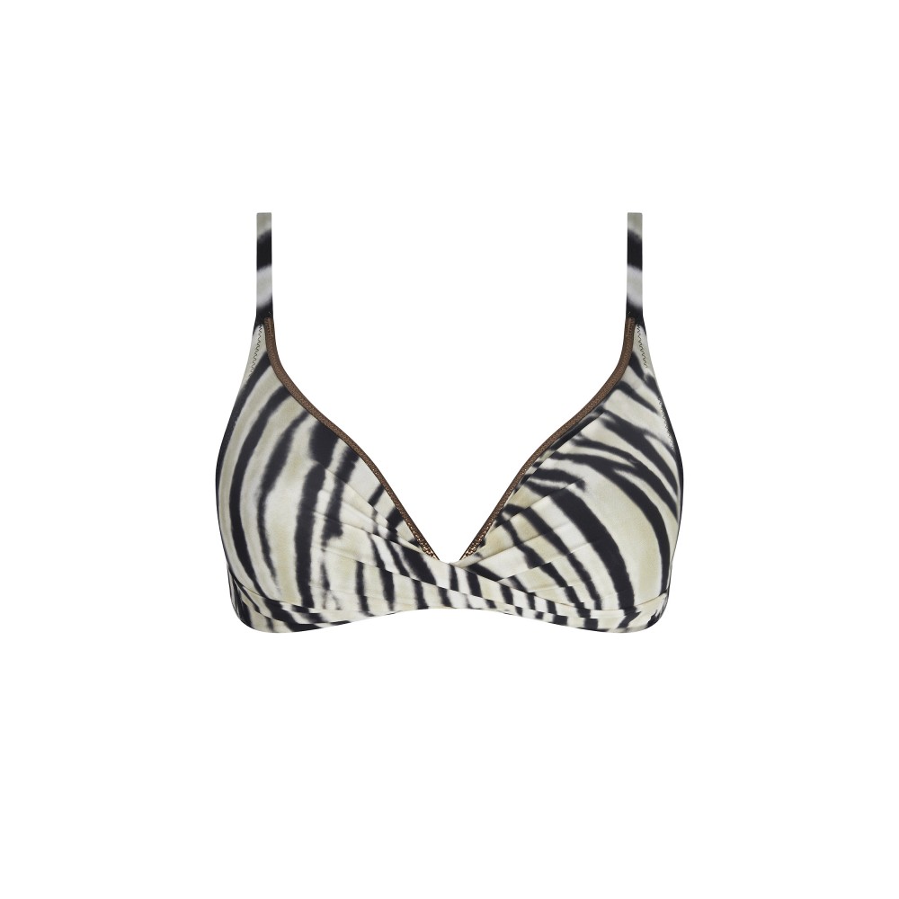 Antigel, La Tigre Blanc FBB6649, Γυναικείο Bikini Top χωρίς μπανέλα, ANIMAL PRINT