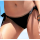 Antigel La Smartissime EBB0119, Γυναικείο Bikini Bottom με δέσιμο στο πλάι, ΜΑΥΡΟ