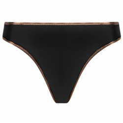 Antigel La Smartissime EBB0719, Γυναικείο Bikini Bottom  με μπρονζέ τελείωμα, ΜΑΥΡΟ