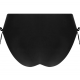 Antigel La Smartissime FBB0619, Γυναικείο Bikini Bottom  Ψηλόμεσο με αυξομείωση και μπρονζέ τελείωμα, ΜΑΥΡΟ