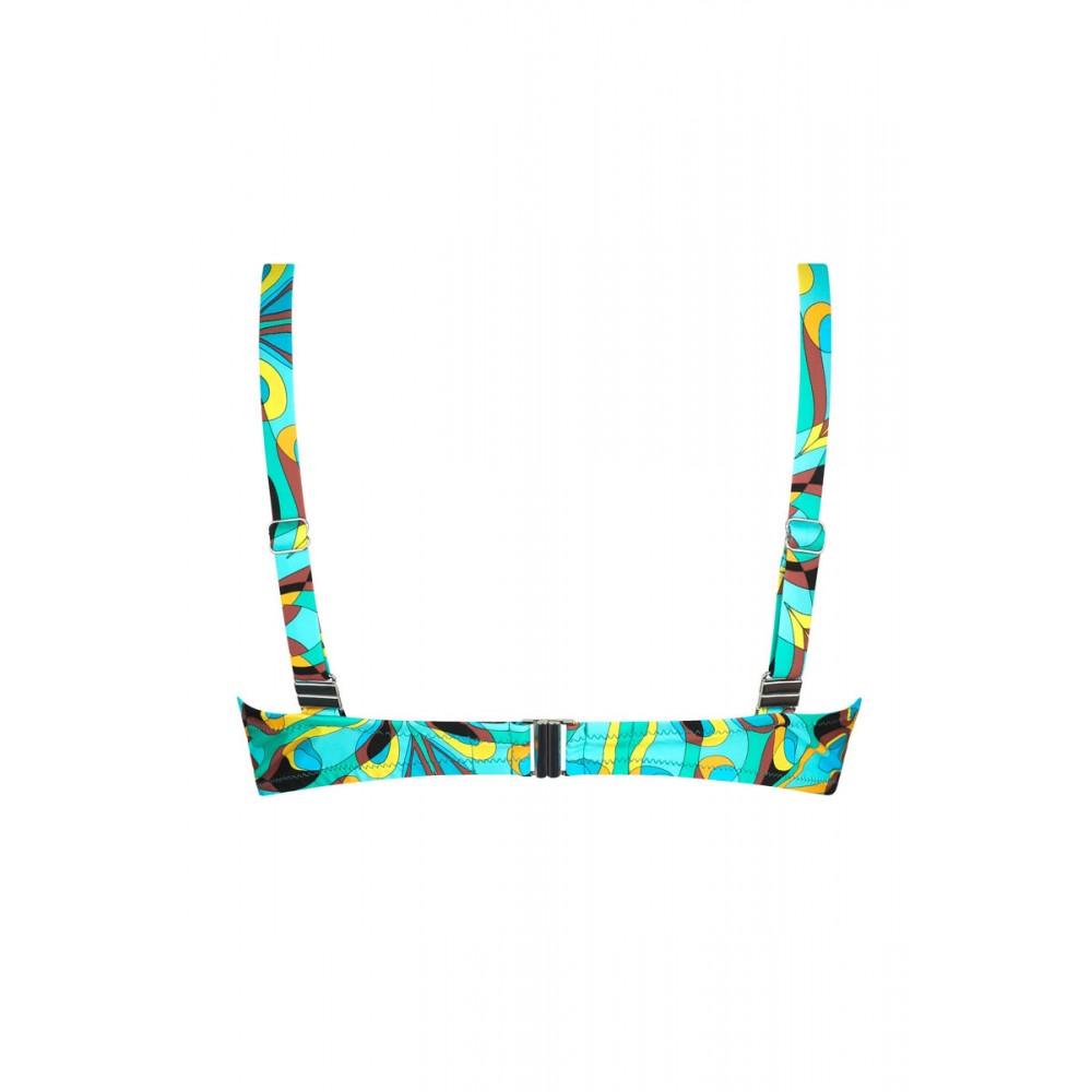 Antigel  LA PSYCHEDELIQUE FBB3599, Γυναικείο Μαγιό  Balconette Bikini Top με μπανέλα, ΤΥΡΚΟΥΑΖ
