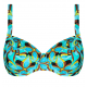 Antigel  LA PSYCHEDELIQUE FBB3599, Γυναικείο Μαγιό  Balconette Bikini Top με μπανέλα, ΤΥΡΚΟΥΑΖ