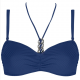 Antigel La Stricto Chic FBB7408, Γυναικείο BIkini Top Bandeau Souple με μπανέλα, BLUE MARINE