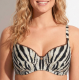 Antigel, La Tigre Blanc FBB3649, Γυναικείο Bikini Top Cup F με μπανέλα, ANIMAL PRINT