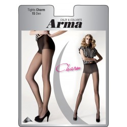 Καλτσόν lycra με ενισχυμένη κυλότα, Arma Charm 15 den, ΓΡΑΦΙΤΗΣ