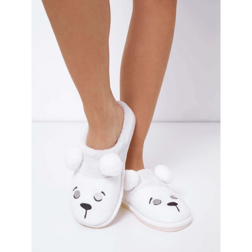 Aruelle CALYSTA, Γυναικείες Κλειστές Παντόφλες με ζωάκι, ΕΚΡΟΥ