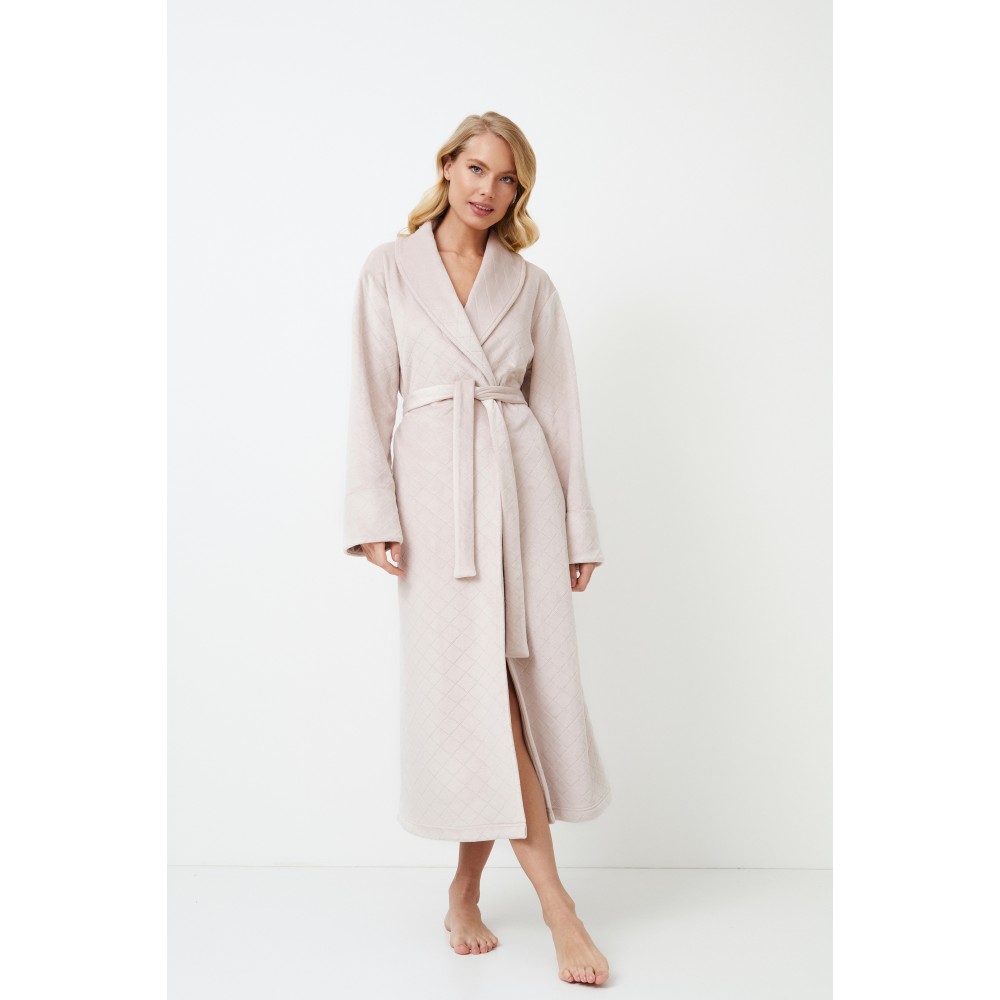 Aruelle ELLA, Γυναικεία Μακριά Ρόμπα Σταυρωτή με τσέπες, ΡΟΖ