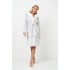 Aruelle Hazel,  Γυναικεία Midi Ρόμπα Σταυρωτή με αστεράκια, ΓΚΡΙ