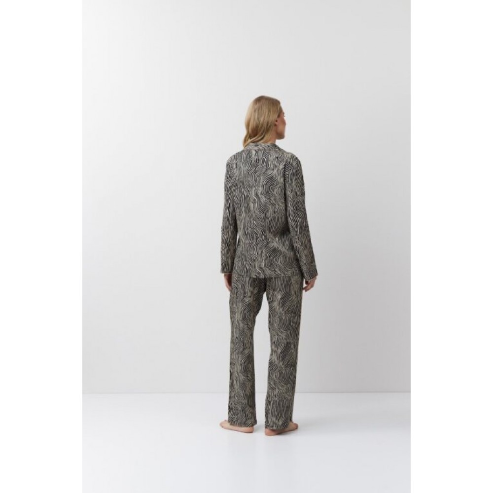 Aruelle LINNA, Γυναικεία Πυτζάμα Κουμπωτή Viscose, ANIMAL PRINT Aruelle LINNA, Γυναικεία Πυτζάμα Κουμπωτή Viscose, ANIMAL PRINT