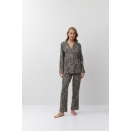 Aruelle LINNA,  Γυναικεία Πυτζάμα Κουμπωτή Viscose, ANIMAL PRINT