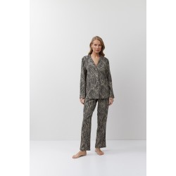 Aruelle LINNA,  Γυναικεία Πυτζάμα Κουμπωτή Viscose, ANIMAL PRINT