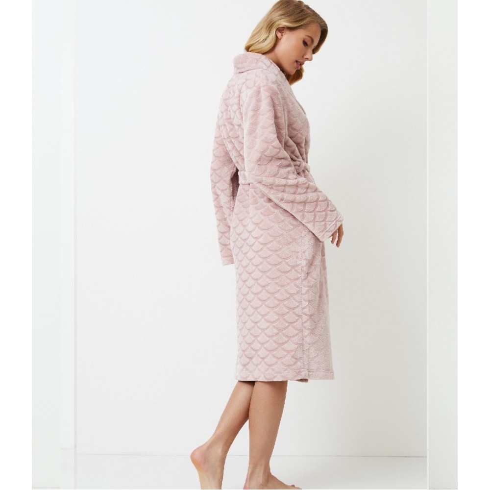 Aruelle "ALISON" Γυναικεία ρόμπα Fleece Σταυρωτή με ζώνη, ΑΠΑΛΟ ΡΟΖ Aruelle "ALISON" Γυναικεία ρόμπα Fleece Σταυρωτή με ζώνη, ΑΠΑΛΟ ΡΟΖ